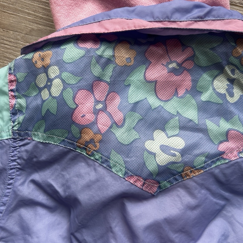 Weestuff Vintage Girls Purple And Pink Floral And Bow Jacket 24M - Picture 7 of 9